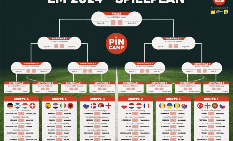 Kostenloser Download: EM 2024 – Spielplan (DE)