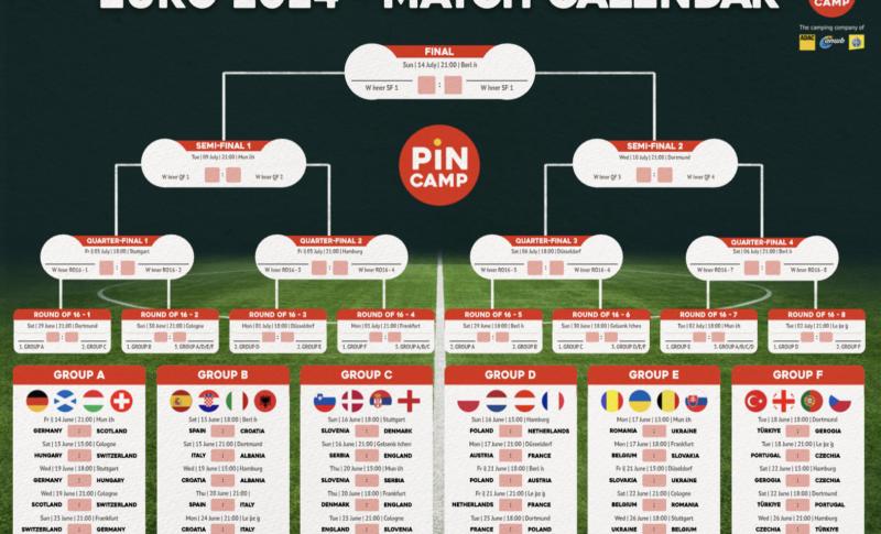 Téléchargement gratuit : EURO 2024 – Calendrier des matches (EN)